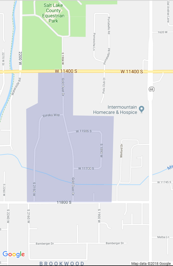 Bonanza Acres II Map South Jordan